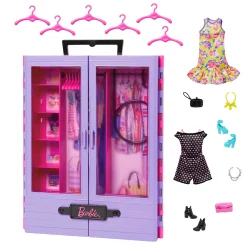 Barbie Fashionistas Kleiderschrank, 6 Kleiderbügel, Für Kinder Ab 3 Jahren