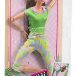 Barbie Made To Move Puppe (brünett) Im Grünen Yoga Outfit -Barbie Verkaufsladen a92e19799ad9bb504d8dfb5775fcca50