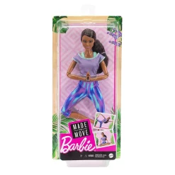 Barbie Made To Move Puppe (Afro-Style) Im Lila Yoga Outfit -Barbie Verkaufsladen b88b842c5a999da8f8b434a006a946c3