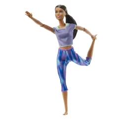 Barbie Made To Move Puppe (Afro-Style) Im Lila Yoga Outfit -Barbie Verkaufsladen c19961fc1dc22e496d083d2232c96a01