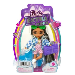 Barbie Extra Minis-Puppe #2 (ca. 14 Cm) Mit Moden, Accessoires Und Puppenständer