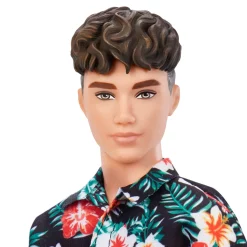 Barbie Ken Fashionistas-Puppe , Kurze Braune Haare, Hawaiihemd Mit Blumenmuster, Orangefarbene, Umgekrempelte Hose, Weiße Schuhe Zum Hineinschlüpfen, Für Kinder Von 3 Bis 8 Jahren -Barbie Verkaufsladen cf8cfab323a216af7cfb7e9f5e09dcd7