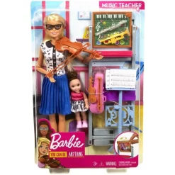 Barbie Musiklehrerin-Puppe (blond) Und Spielset -Barbie Verkaufsladen d1547b3121412ce7b64573b7909bc7ed