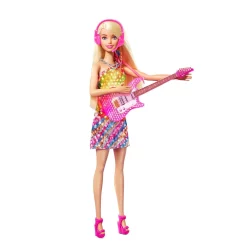 Barbie „Bühne Frei Für Große Träume“ Malibu Sängerin Puppe Mit Leuchtendem Kleid Und Musik Inkl. Zubehör