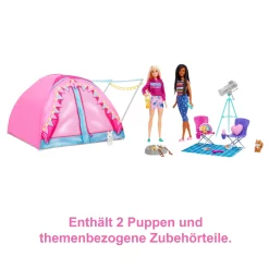 Barbie Camping Zelt Spielset Mit 2 Puppen & Zubehör -Barbie Verkaufsladen d27d48ae76faa9d072dbe58813bd72a3