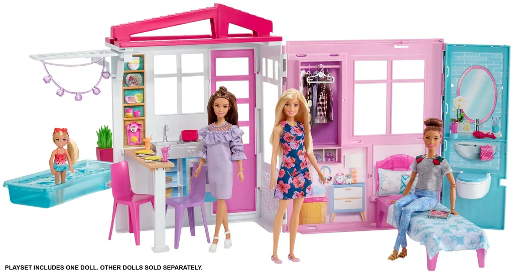 Barbie Ferienhaus Mit Möbeln Und Puppe 6 Barbie Ferienhaus Mit Möbeln Und Puppe – Bild 4
