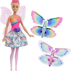 Barbie Verkaufsladen 45 Barbie Dreamtopia Regenbogen-Königreich Magische Flügel-Fee Puppe (blond)