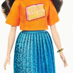 Barbie Fashionistas Puppe (brünett) Mit Blauem Rock, Anziehpuppe, Modepuppe -Barbie Verkaufsladen e77d9b9b398f4a3f7768f41738b742ee