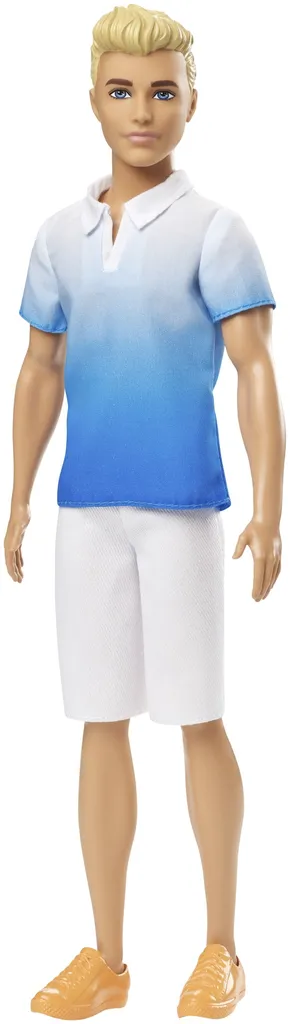 Barbie Ken Fashionistas Puppe Im Weiß-blauen Poloshirt 5 Barbie Ken Fashionistas Puppe Im Weiß-blauen Poloshirt – Bild 3