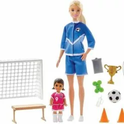 Barbie Fußball Trainerin Mit Kind