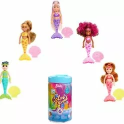 Barbie Color Reveal Rainbow Mermaids Chelsea Puppe 1 St. Sortiert