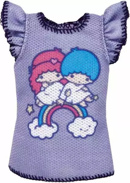 Barbie Fashions Hello Kitty Lavendar Shirt 3 Barbie Fashions Hello Kitty Lavendar Shirt